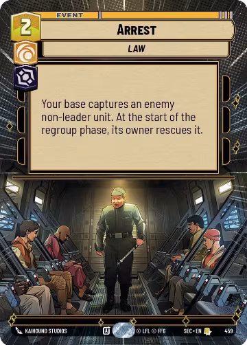 Arrest (Hyperspace) (459), Secrets of Power — Star Wars card price