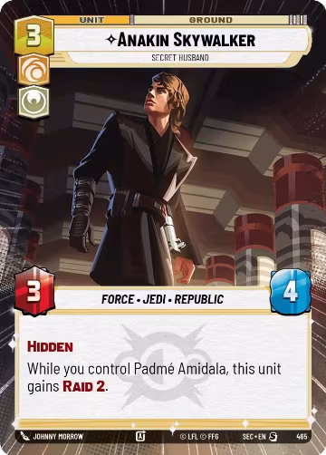 Anakin Skywalker - Secret Husband (Hyperspace) (465), Secrets of Power — Star Wars card price