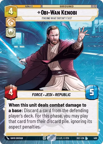 Obi-Wan Kenobi - Finding What Doesn't Exist (Hyperspace) (469), Secrets of Power — Star Wars card price