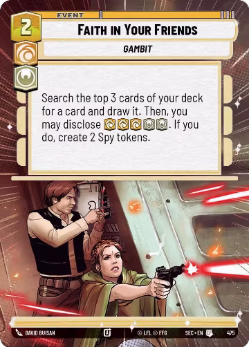 Faith in Your Friends (Hyperspace) (475), Secrets of Power — Star Wars card price