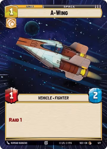 A-Wing (Hyperspace) (477), Secrets of Power — Star Wars card price