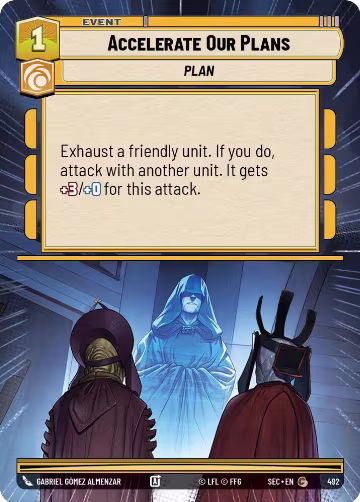 Accelerate Our Plans (Hyperspace) (492), Secrets of Power — Star Wars card price