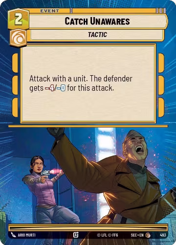 Catch Unawares (Hyperspace) (493), Secrets of Power — Star Wars card price