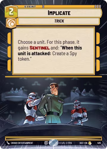 Implicate (Hyperspace) (495), Secrets of Power — Star Wars card price