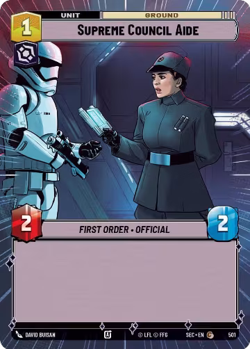 Supreme Council Aide (Hyperspace) (501), Secrets of Power — Star Wars card price
