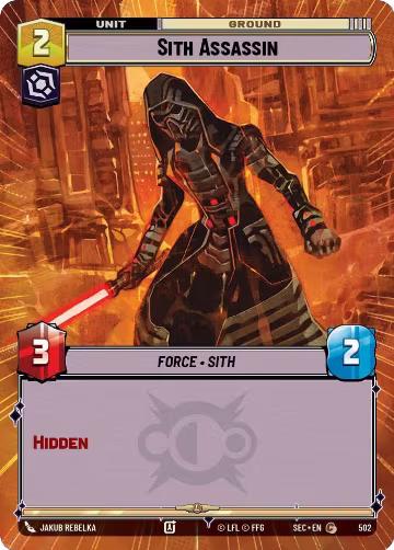 Sith Assassin (Hyperspace) (502), Secrets of Power — Star Wars card price