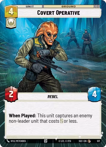 Covert Operative (Hyperspace) (517), Secrets of Power — Star Wars card price