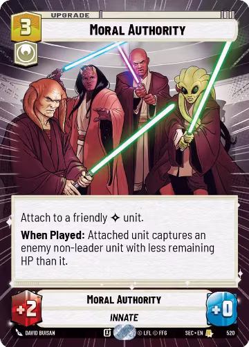 Moral Authority (Hyperspace) (520), Secrets of Power — Star Wars card price