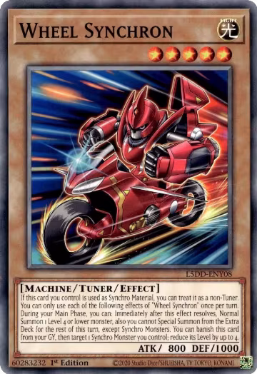Wheel Synchron (L5DD-ENY08), Legendary 5D's Decks — Yu-Gi-Oh! card price