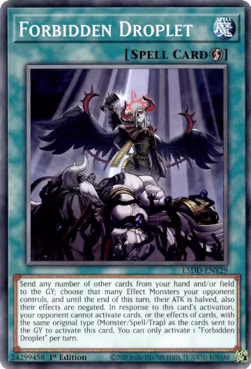 Forbidden Droplet (L5DD-ENY29) — card price