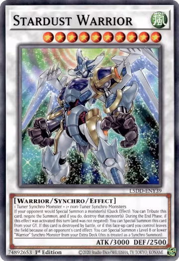 Stardust Warrior (L5DD-ENY39), Legendary 5D's Decks — Yu-Gi-Oh! card price
