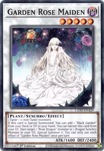 Garden Rose Maiden (L5DD-ENA29), Legendary 5D's Decks — Yu-Gi-Oh! card price