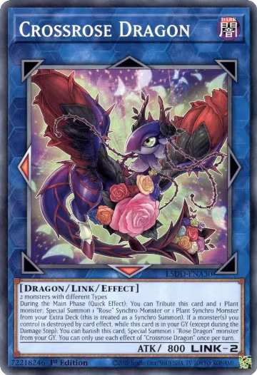 Crossrose Dragon (L5DD-ENA30), Legendary 5D's Decks — Yu-Gi-Oh! card price