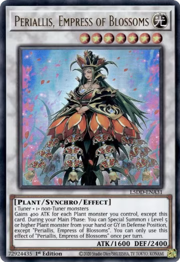 Periallis, Empress of Blossoms (L5DD-ENA31), Legendary 5D's Decks — Yu-Gi-Oh! card price