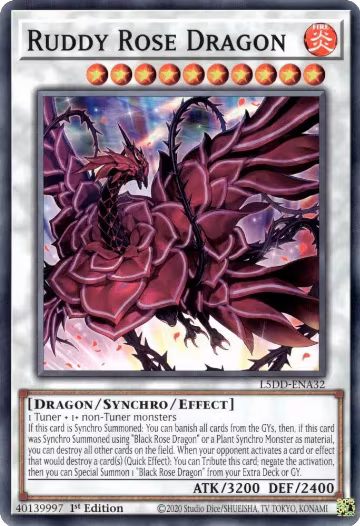 Ruddy Rose Dragon (L5DD-ENA32), Legendary 5D's Decks — Yu-Gi-Oh! card price