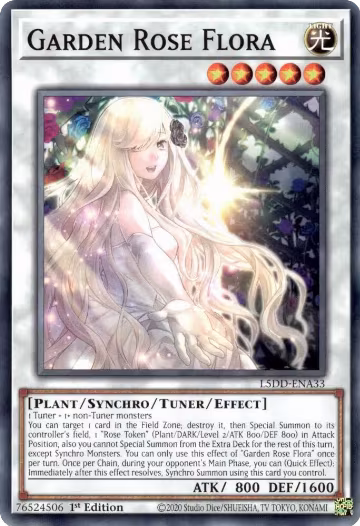 Garden Rose Flora (L5DD-ENA33), Legendary 5D's Decks — Yu-Gi-Oh! card price
