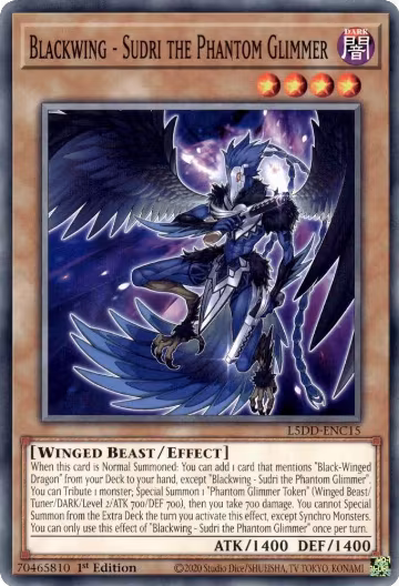 Blackwing - Sudri the Phantom Glimmer (L5DD-ENC15), Legendary 5D's Decks — Yu-Gi-Oh! card price