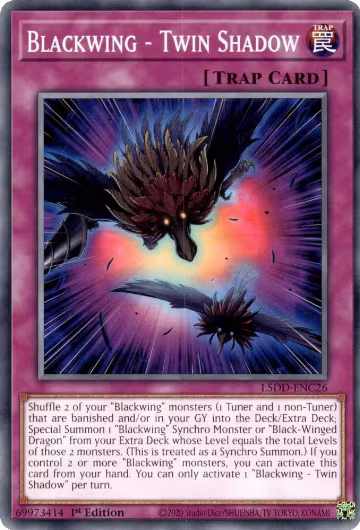 Blackwing - Twin Shadow (L5DD-ENC26), Legendary 5D's Decks — Yu-Gi-Oh! card price