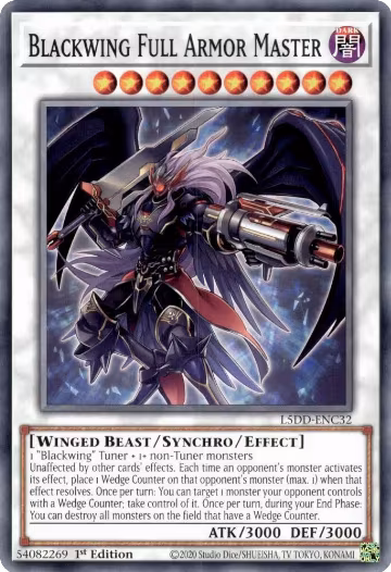 Blackwing Full Armor Master (L5DD-ENC32), Legendary 5D's Decks — Yu-Gi-Oh! card price