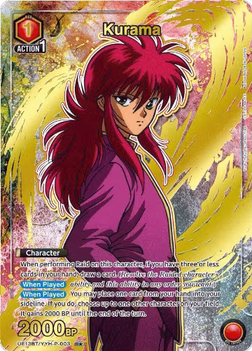 Kurama (003) (R*) (UE13BT/YYH-P-003), Yu Yu Hakusho: Ghost Files — Union Arena card price