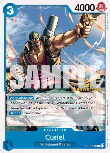 Curiel (OP13-044), Carrying On His Will: 3rd Anniversary Tournament Cards — One Piece card price