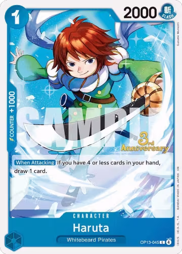 Haruta (OP13-045), Carrying On His Will: 3rd Anniversary Tournament Cards — One Piece card price