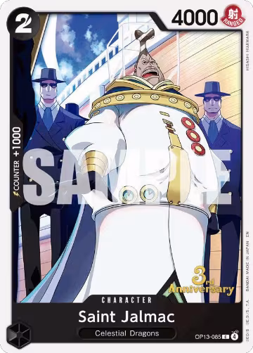 Saint Jalmac (OP13-085), Carrying On His Will: 3rd Anniversary Tournament Cards — One Piece card price