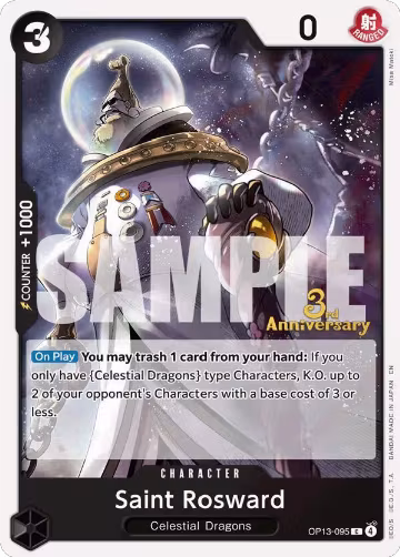 Saint Rosward (OP13-095), Carrying On His Will: 3rd Anniversary Tournament Cards — One Piece card price