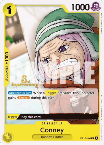 Conney (OP13-106), Carrying On His Will: 3rd Anniversary Tournament Cards — One Piece card price