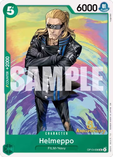 Helmeppo (OP13-036), Carrying On His Will: 3rd Anniversary Tournament Cards — One Piece card price