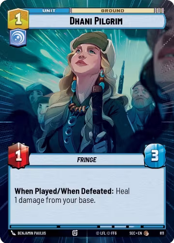 Dhani Pilgrim (Hyperspace Foil) (811), Secrets of Power — Star Wars card price