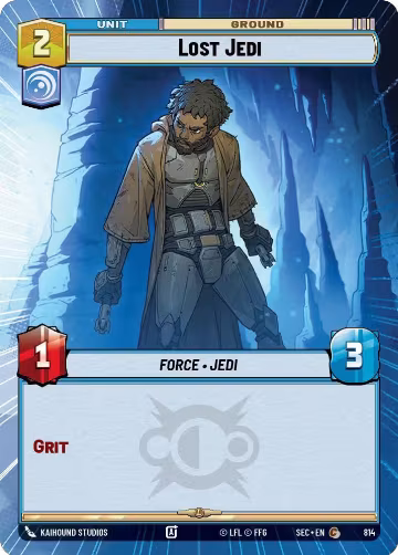Lost Jedi (Hyperspace Foil) (814), Secrets of Power — Star Wars card price
