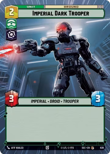Imperial Dark Trooper (Hyperspace Foil) (836), Secrets of Power — Star Wars card price