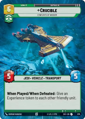 Crucible - Centuries of Wisdom (Hyperspace Foil) (875), Secrets of Power — Star Wars card price