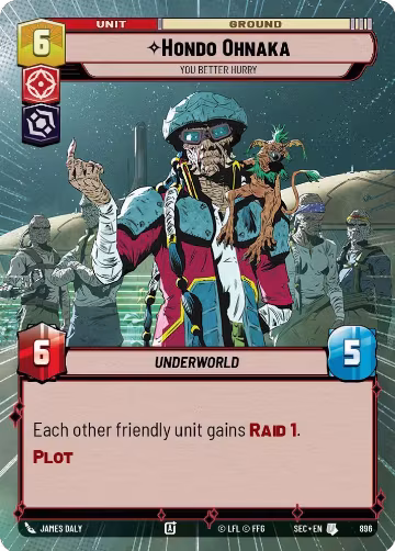Hondo Ohnaka - You Better Hurry (Hyperspace Foil) (896), Secrets of Power — Star Wars card price