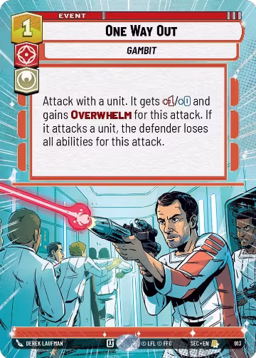 One Way Out (Hyperspace Foil) (913), Secrets of Power — Star Wars card price
