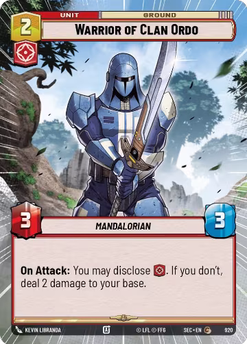 Warrior of Clan Ordo (Hyperspace Foil) (920), Secrets of Power — Star Wars card price