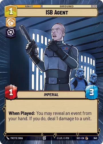 ISB Agent (Hyperspace Foil) (940), Secrets of Power — Star Wars card price