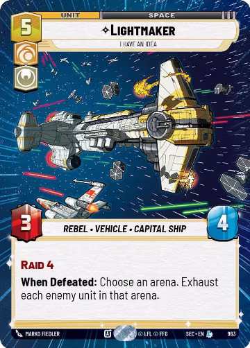 Lightmaker - I Have An Idea (Hyperspace Foil) (963), Secrets of Power — Star Wars card price