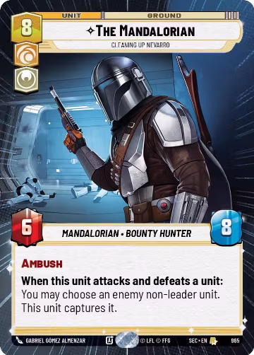 The Mandalorian - Cleaning up Nevarro (Hyperspace Foil) (965), Secrets of Power — Star Wars card price