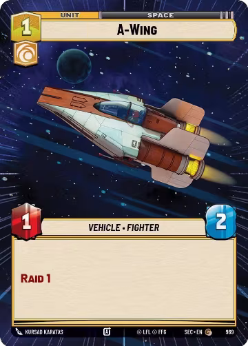 A-Wing (Hyperspace Foil) (969), Secrets of Power — Star Wars card price