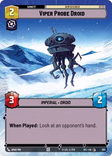 Viper Probe Droid (Hyperspace Foil) (995), Secrets of Power — Star Wars card price