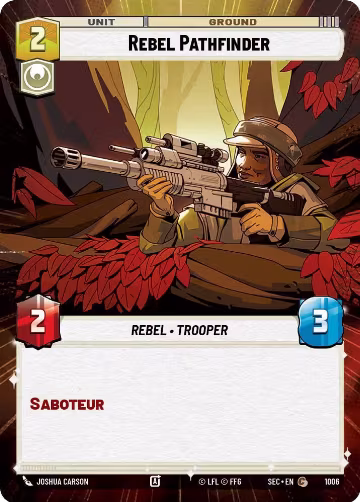 Rebel Pathfinder (Hyperspace Foil) (1006), Secrets of Power — Star Wars card price
