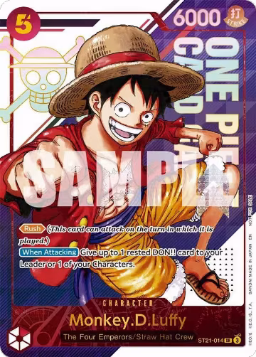 Monkey.D.Luffy - ST21-014 (3rd Anniversary Treasure Campaign Pack) (ST21-014), One Piece Promotion Cards — One Piece card price