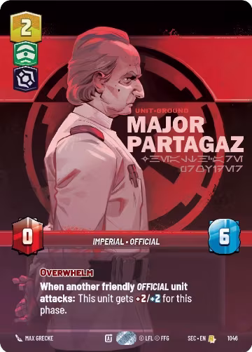 Major Partagaz - Healthcare Provider (Prestige) (1046), Secrets of Power — Star Wars card price