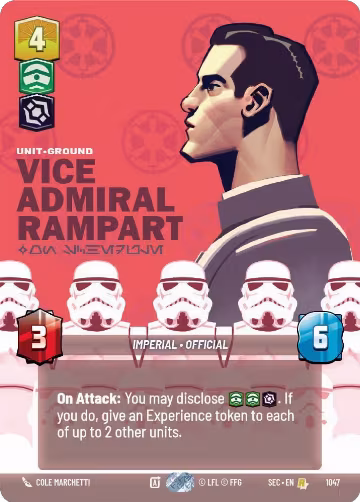 Vice Admiral Rampart - On Schedule (Prestige) (1047), Secrets of Power — Star Wars card price