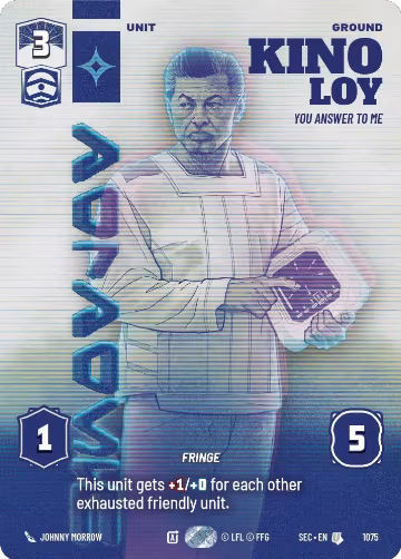 Kino Loy - You Answer to Me (Prestige) (1075), Secrets of Power — Star Wars card price