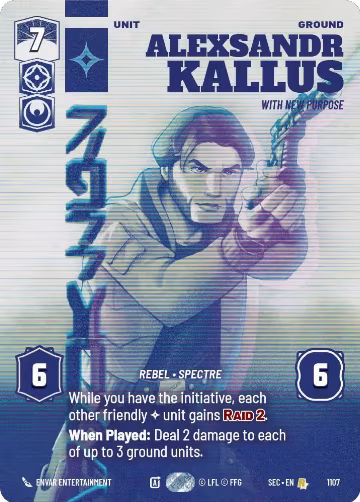 Alexsandr Kallus - With New Purpose (Prestige Foil) (1107), Secrets of Power — Star Wars card price