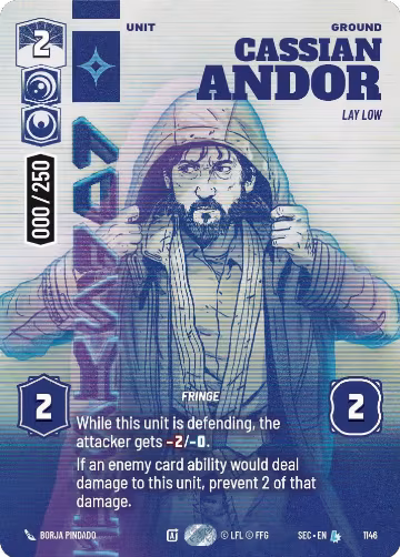 Cassian Andor - Lay Low (Serialized) (1146), Secrets of Power — Star Wars card price