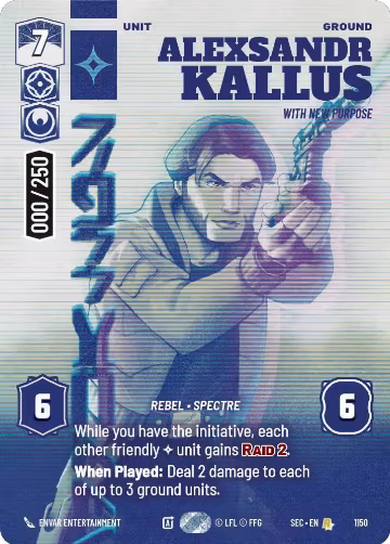 Alexsandr Kallus - With New Purpose (Serialized) (1150), Secrets of Power — Star Wars card price